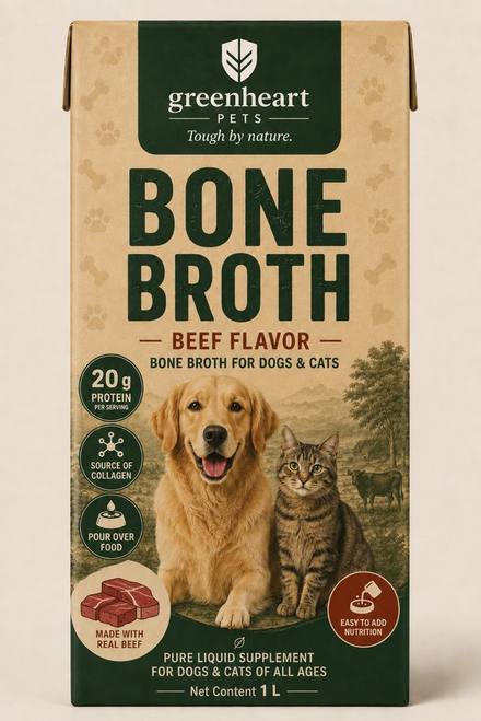 Greenheart Bone Broth Beef carton